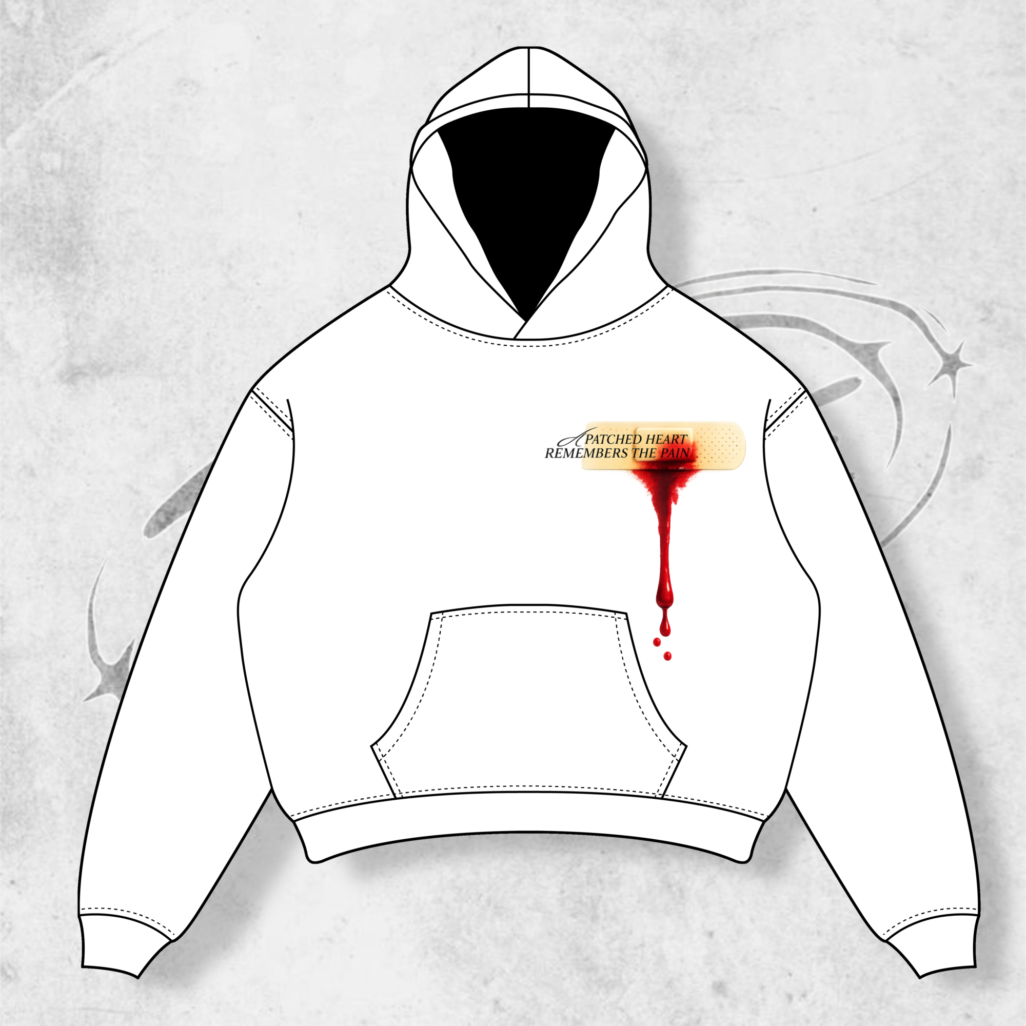 WAR WOVEN NEVER BROKEN HOODIE